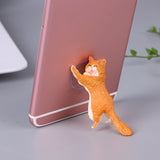 Ins Style Universal Cute Cat Cell Phone Holder Tablets Desk Car Stand Mount Sucker Bracket Navigation Bracket Desktop Dashboard