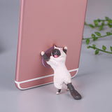 Ins Style Universal Cute Cat Cell Phone Holder Tablets Desk Car Stand Mount Sucker Bracket Navigation Bracket Desktop Dashboard